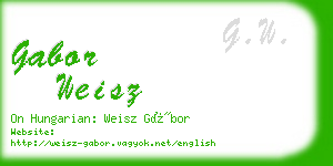 gabor weisz business card